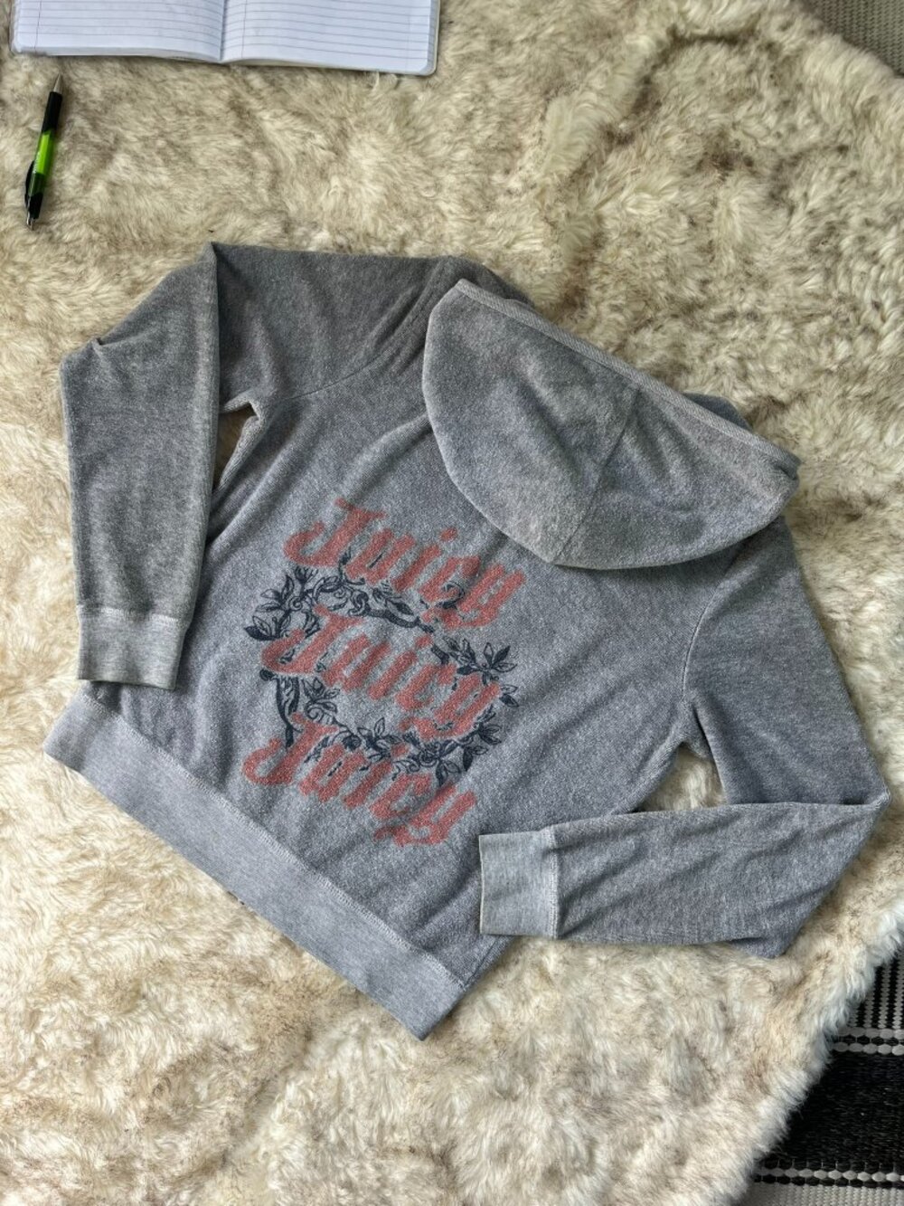 Juicy Couture Terry Cloth Zip-up Hoodie Track Jacket